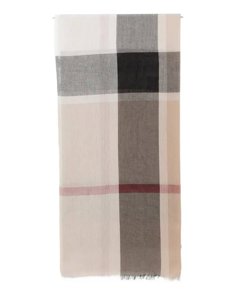 Barbour checked scarf - Nude Nude