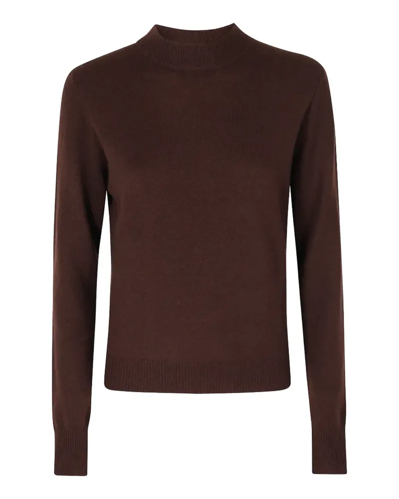 Essentiel Fein gestrickter Pullover - Braun Braun