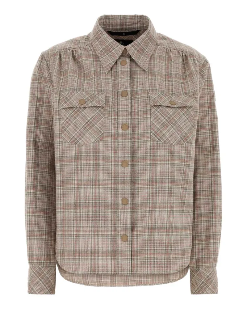 Moncler check flannel shirt - Rosa Rosa