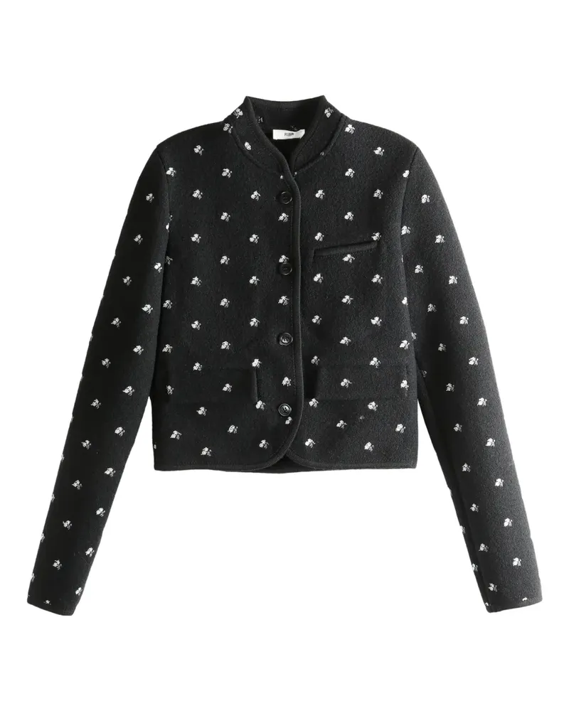 Rier flowers Jacket - Schwarz Schwarz