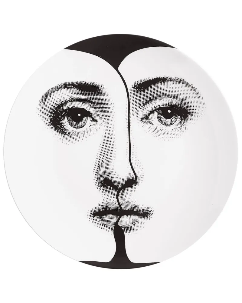 Fornasetti Tema e Variazioni n.271 Wandteller Weiß