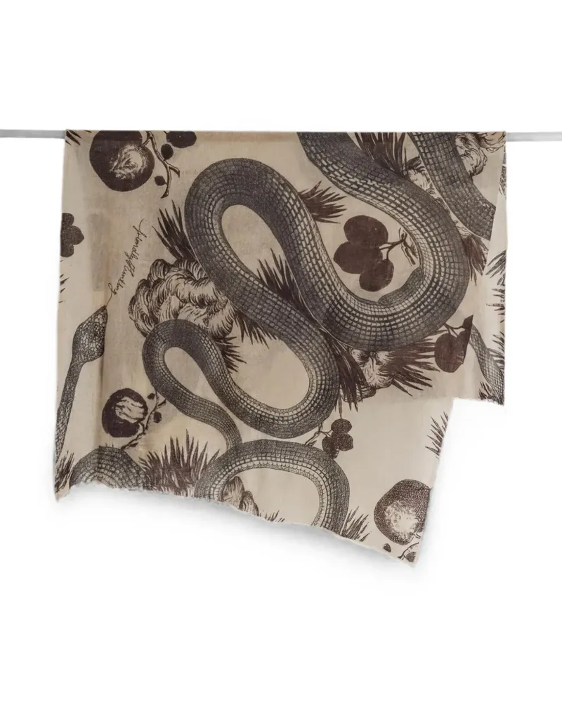 Friendly Hunting Garden Eden cashmere scarf - Nude Nude