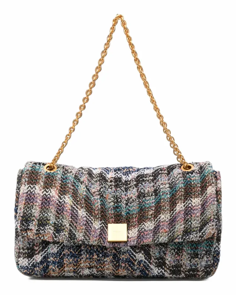 Missoni Schultertasche mit Zickzackmuster - Nude Nude