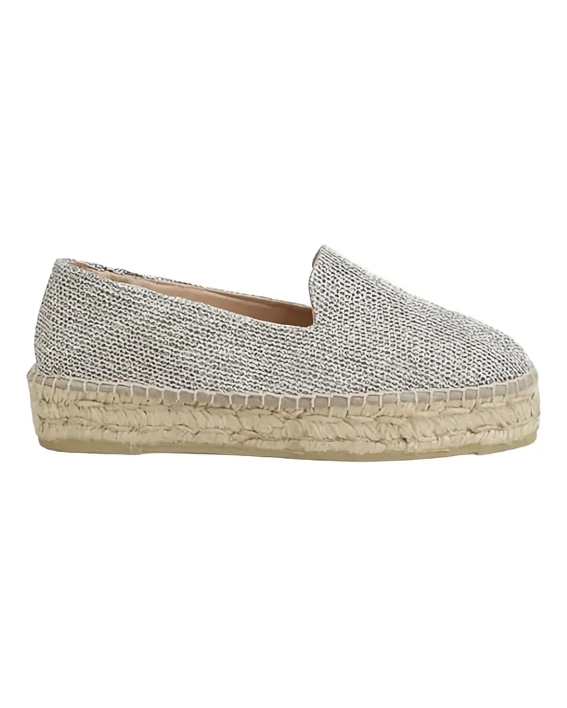Manebí metallic-finish braided espadrilles - Silber Silber