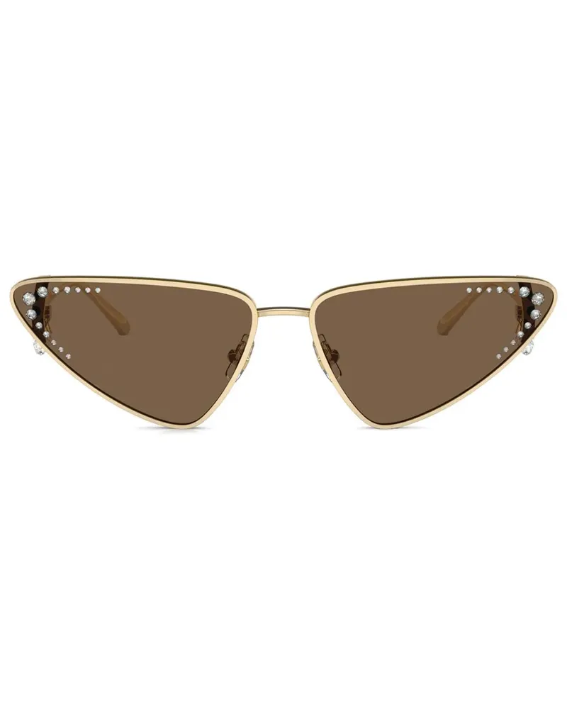 Jimmy Choo Sonnenbrille mit Cat-Eye-Gestell - Gold Gold