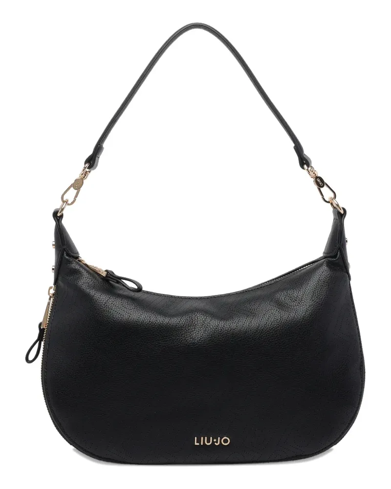 Liu Jo Schultertasche mit Logo - Schwarz Schwarz
