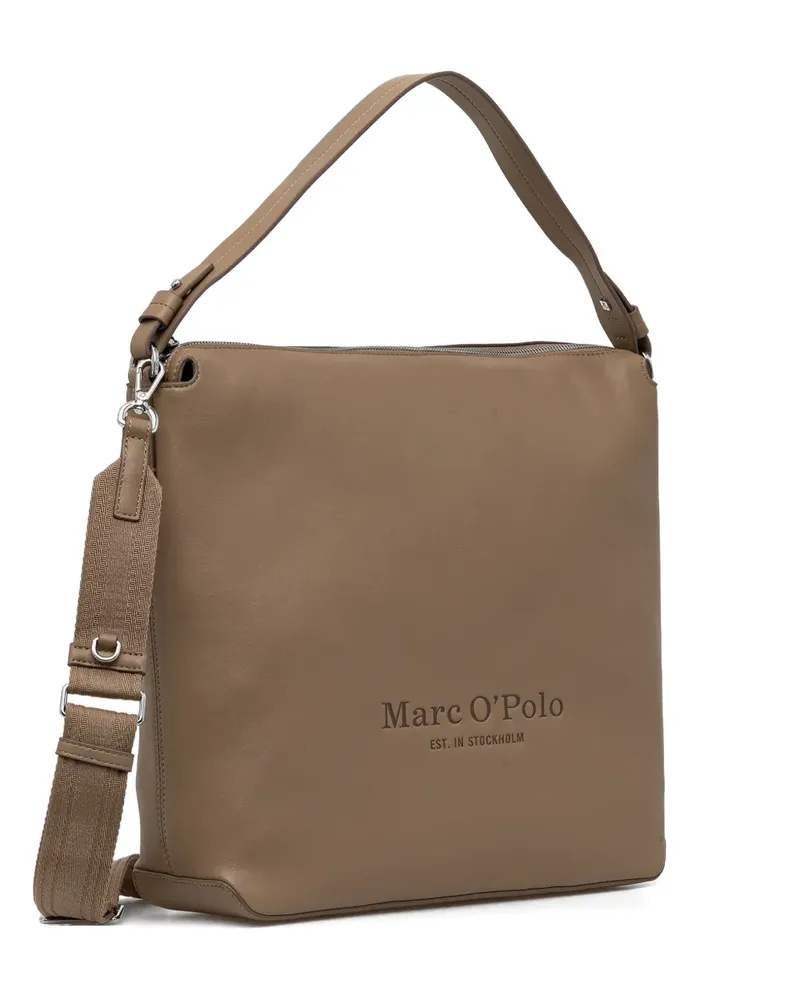 Marc O'Polo debossed tote bag - Nude Nude