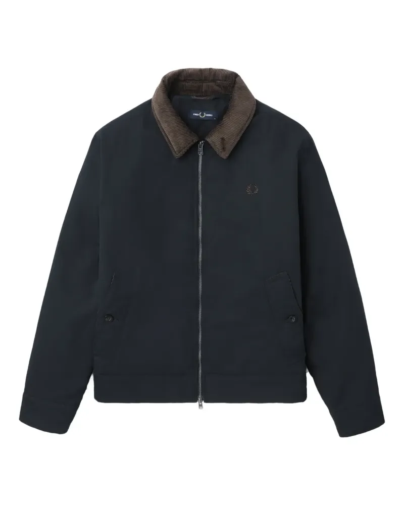 Fred Perry corduroy-collar jacket - Blau Blau