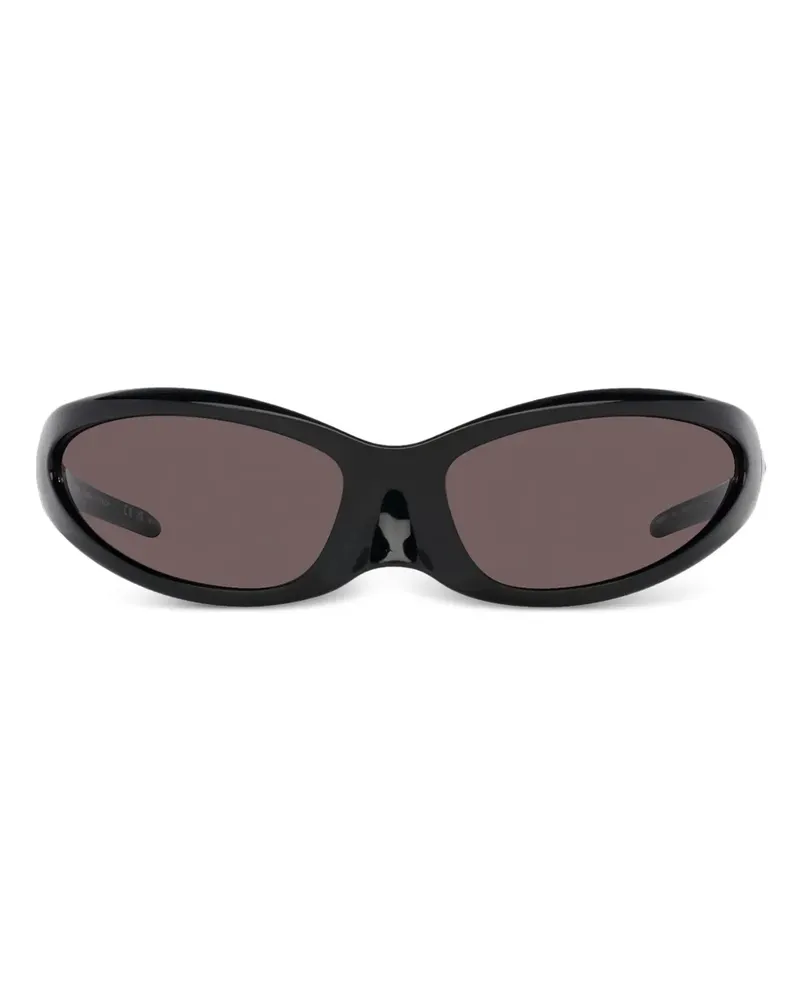 Balenciaga Skin XXL Cat-Eye-Sonnenbrille - Schwarz Schwarz