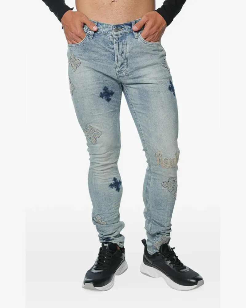 ksubi Van Winkle Astral Paise embroidered jeans - Blau Blau