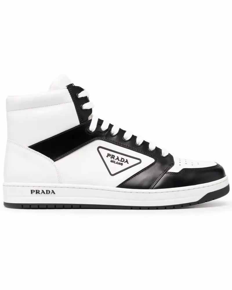 Prada Sneakers mit Kontrastdetails - Weiß Weiß