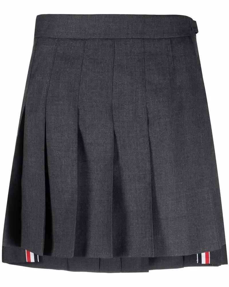 Thom Browne Minirock mit Falten - Grau Grau
