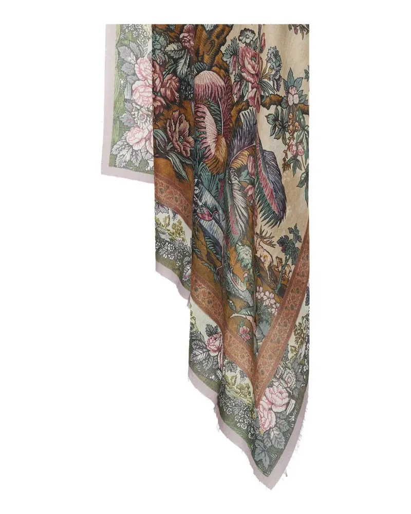 Pierre-Louis Mascia Schal mit Blumen-Muster - Rosa Rosa