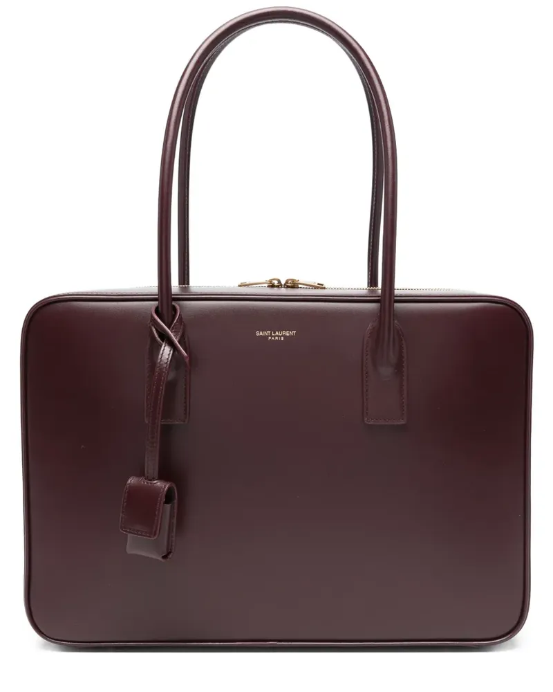 Saint Laurent Handtasche mit Logo-Print - Rot Rot