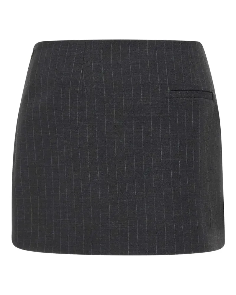The Garment pinstripe slit mini skirt - Grau Grau