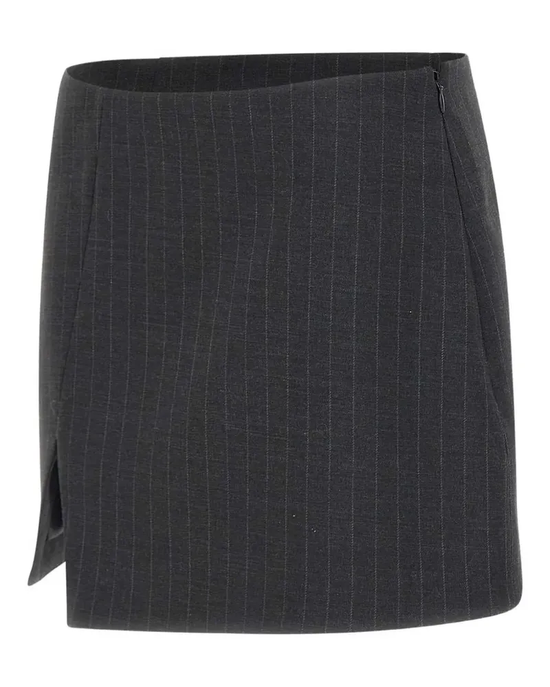 The Garment pinstripe slit mini skirt - Grau Grau