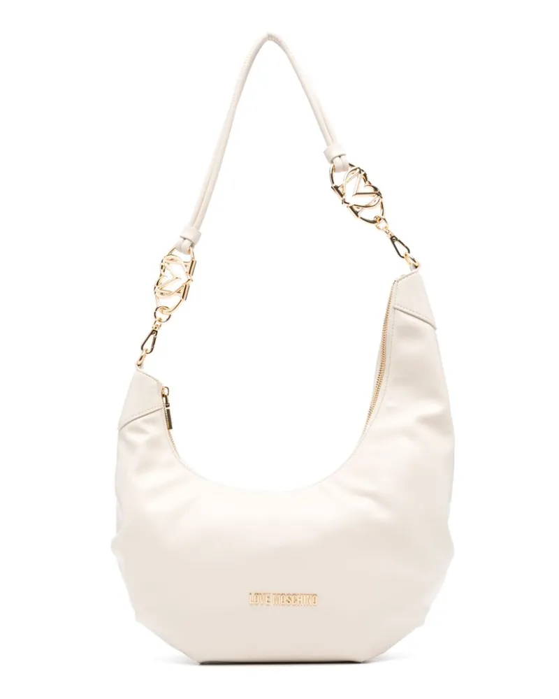 Moschino Schultertasche mit Logo - Nude Nude