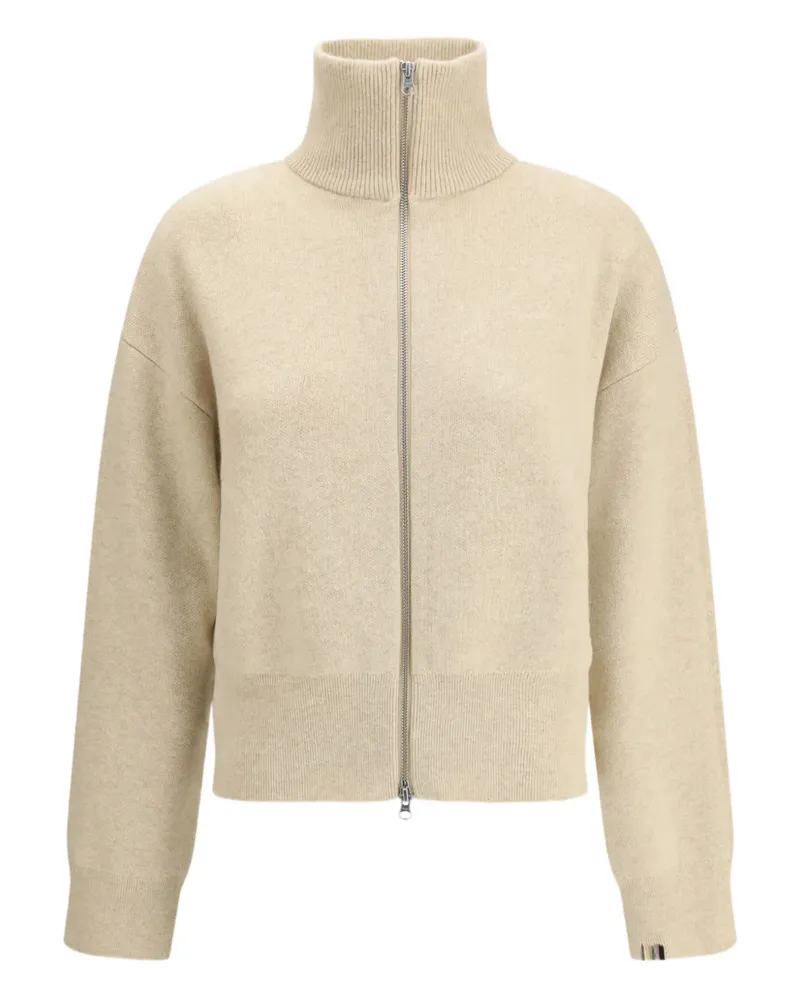 extreme cashmere Nº 385 Xtra Fab zip-up cardigan - Nude Nude