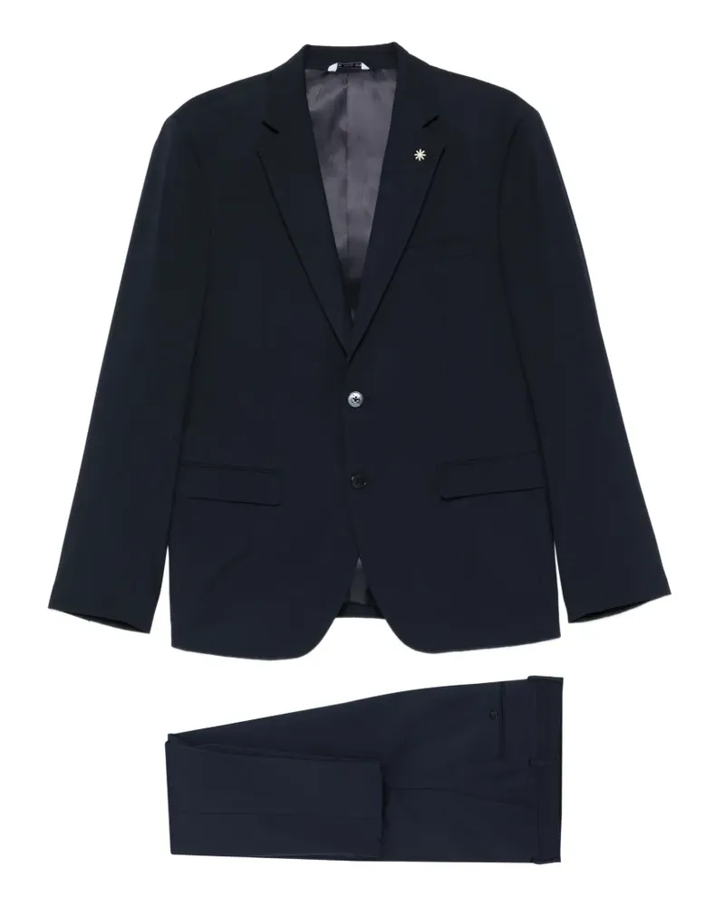 Manuel Ritz Langärmeliger Anzug - Blau Blau