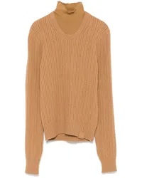 Victoria Beckham Gerippter Pullover Braun