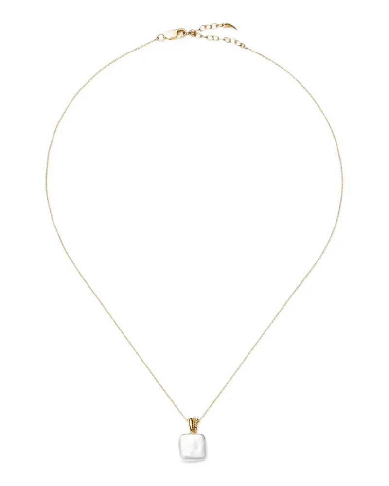 Missoma Baya Halskette mit eckigen Perlen - Gold Gold