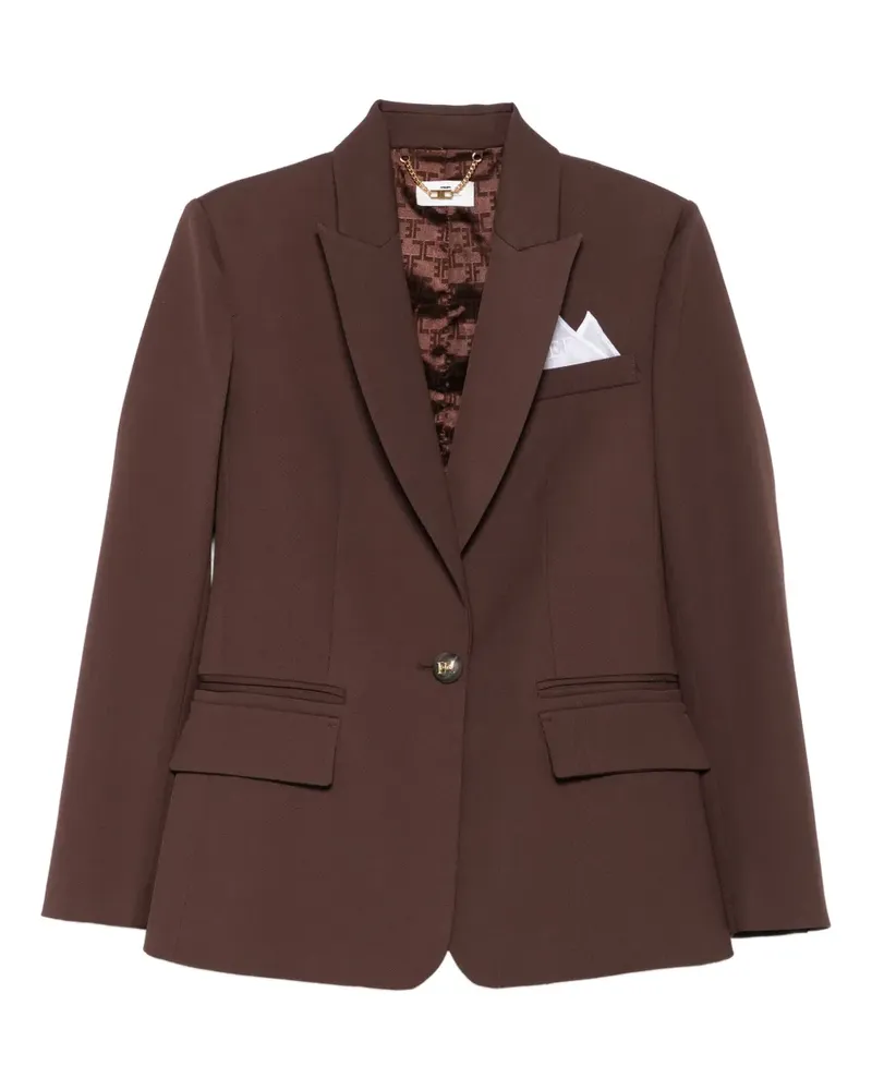Elisabetta Franchi Jacke mit Taschen - Braun Braun