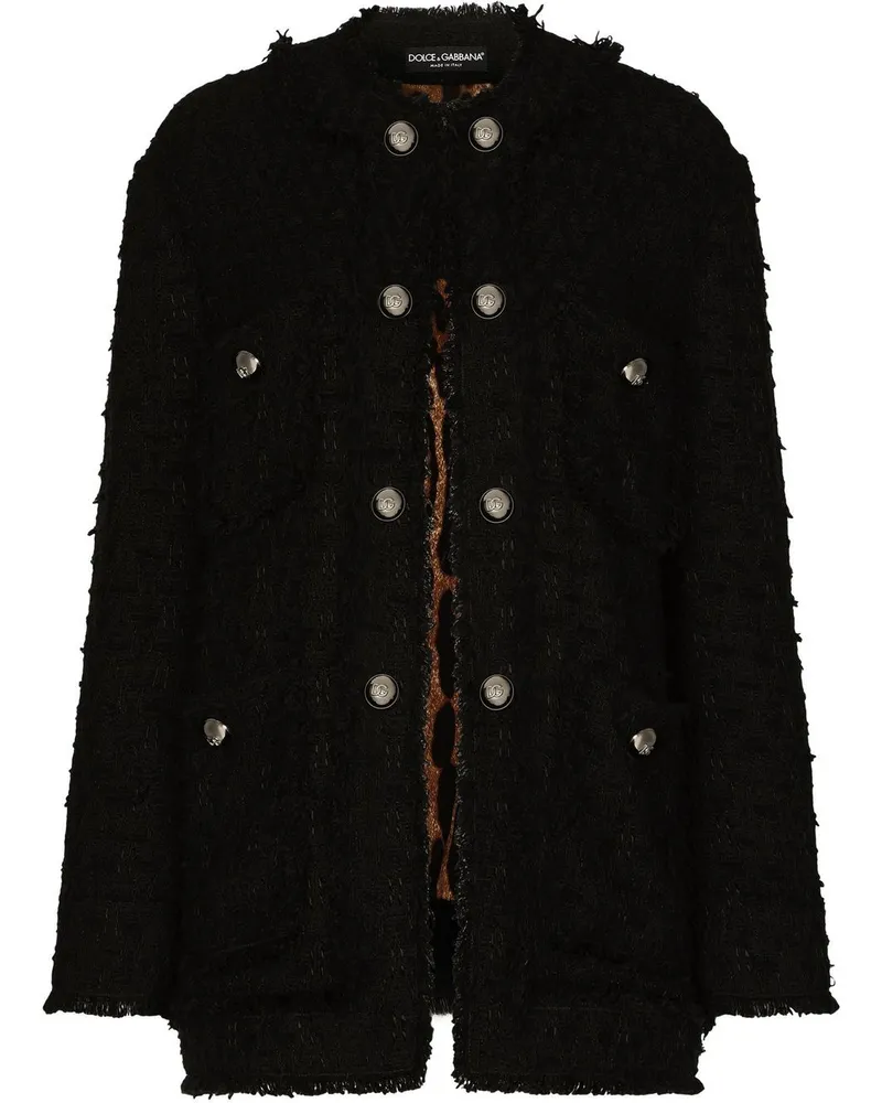 Dolce & Gabbana Einreihige Jacke - Schwarz Schwarz