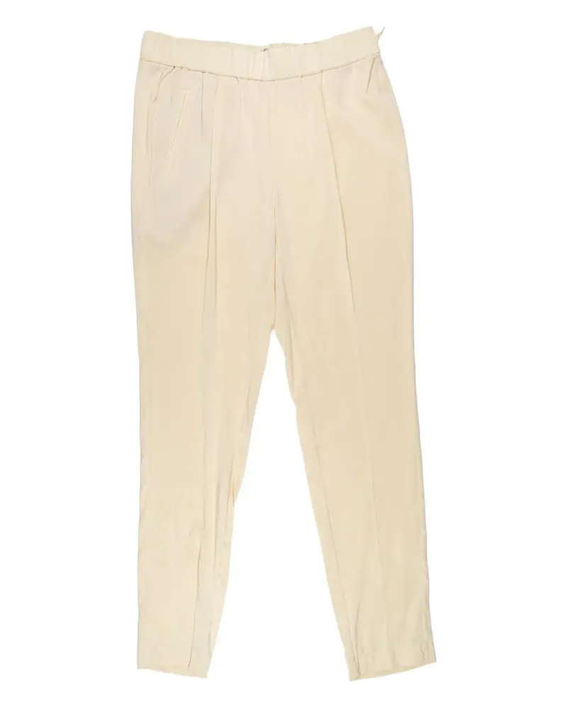 Brunello Cucinelli Bundfaltenhose mit elastischem Bund - Nude Nude