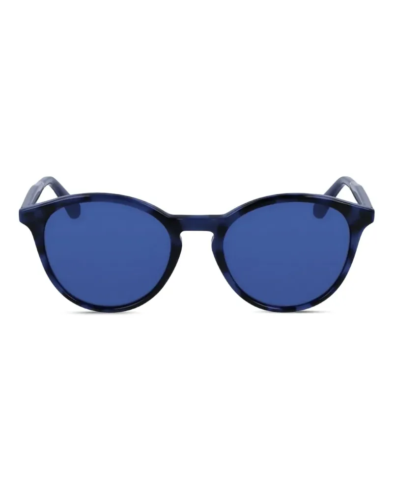 Calvin Klein Runde Sonnenbrille - Blau Blau