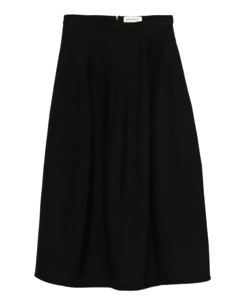 Gentry Portofino A-line midi skirt - Schwarz Schwarz