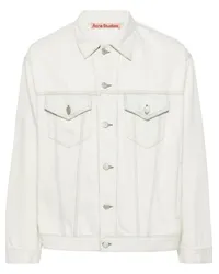 Acne Studios Jeansjacke im Distressed-Look Nude