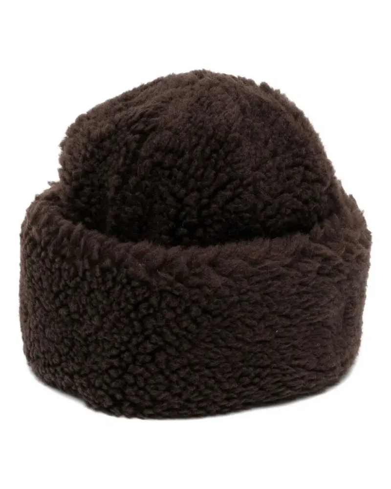 Sacai Hut aus Wollfilz - Braun Braun