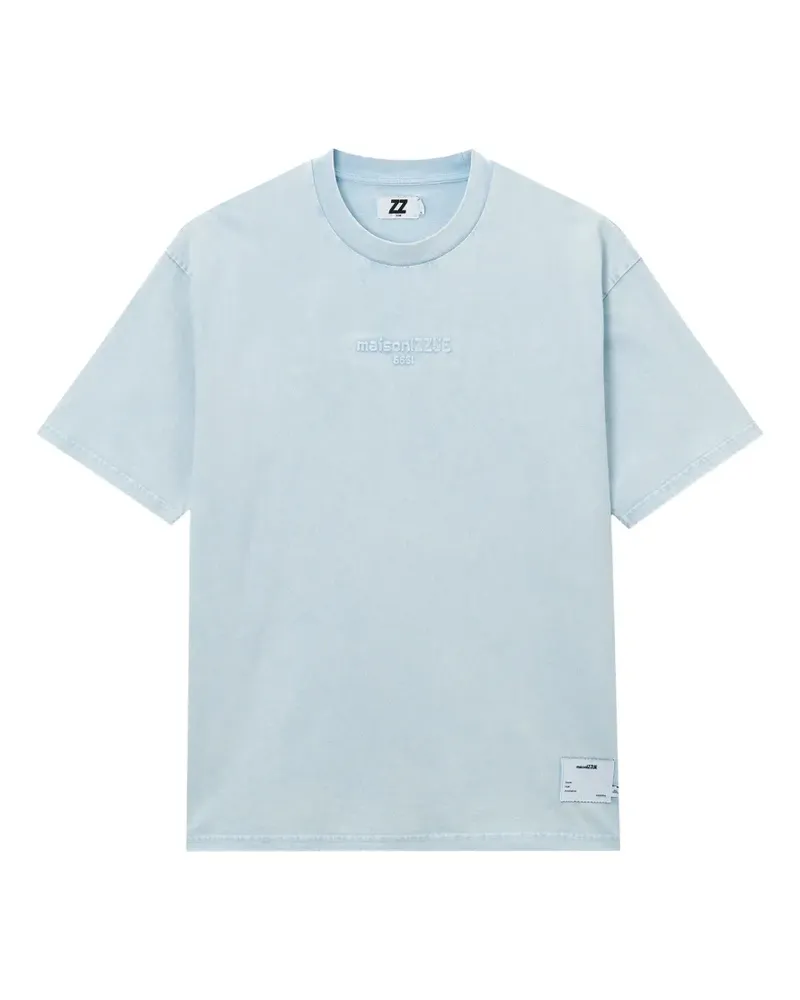 Izzue T-Shirt mit Logo - Blau Blau