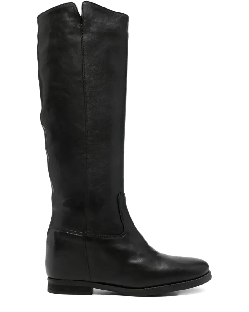 Julie Dee Stiefel mit Reißverschluss - Schwarz Schwarz