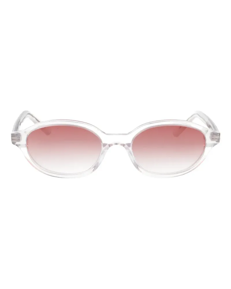 Maison Margiela oval-frame sunglasses - Weiß Weiß