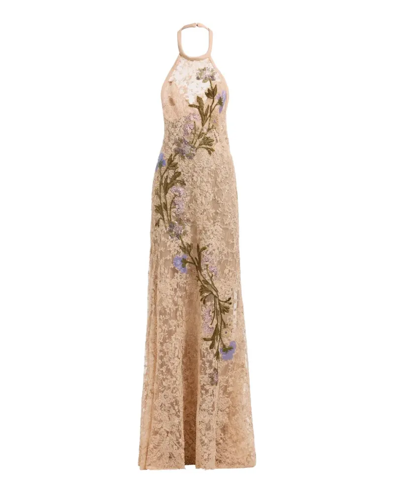 Elie Saab Besticktes Kleid - Nude Nude