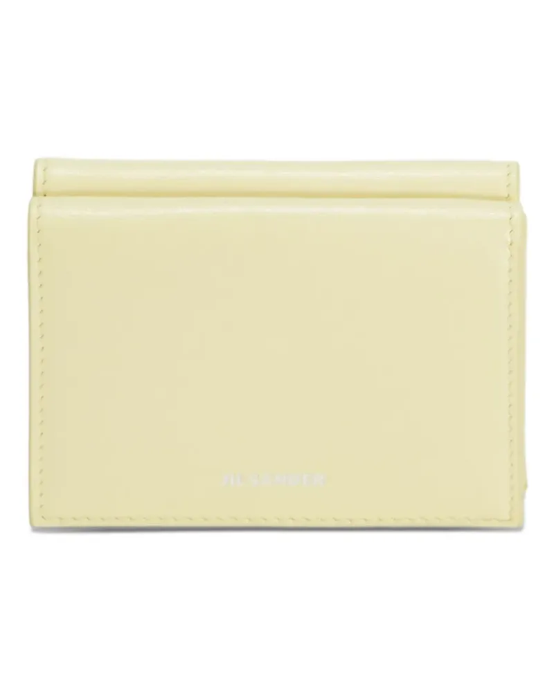 Jil Sander Mini Portemonnaie mit Prägung - Gelb Gelb