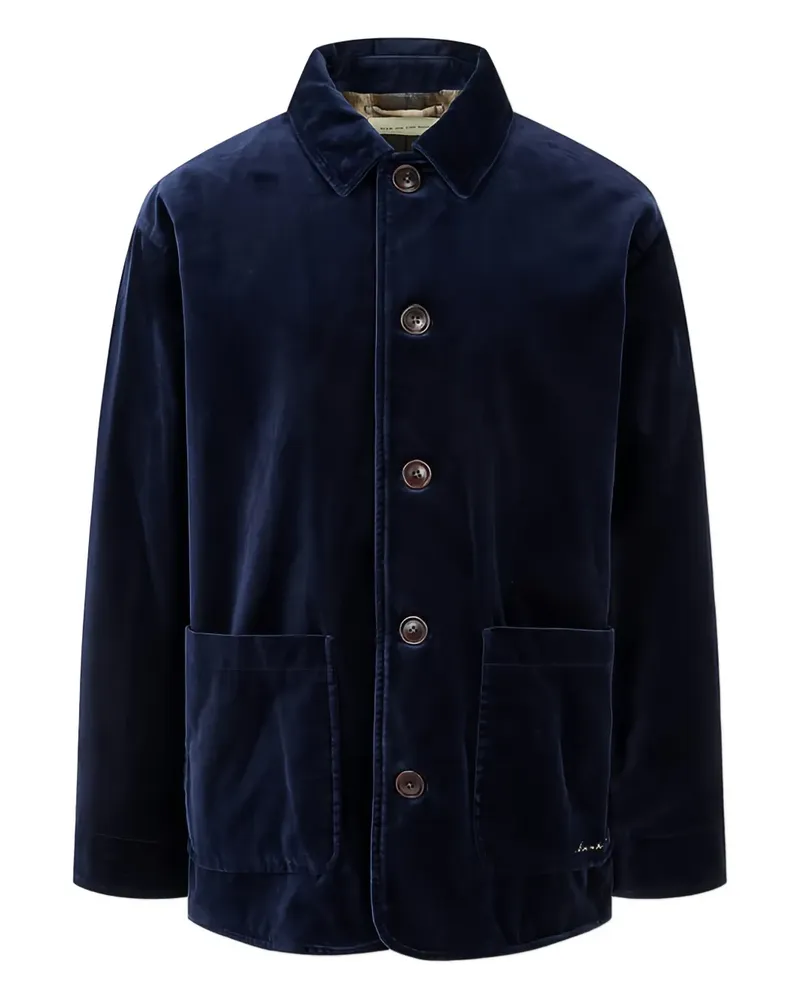 ManOnTheBoon Jacke aus Samt - Blau Blau