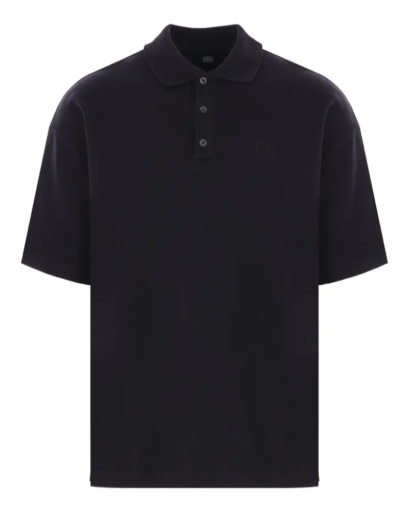 C.P. Company Klassisches Poloshirt - Schwarz Schwarz