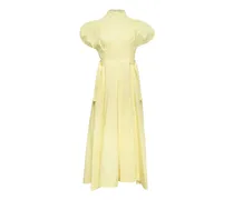 Kleid mit Puffärmeln - Gelb