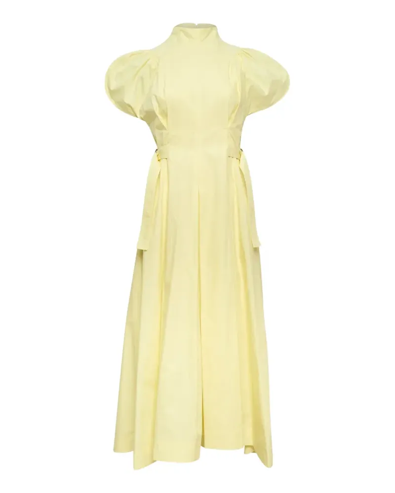 3.1 phillip lim belted puff-sleeve dress - Gelb Gelb