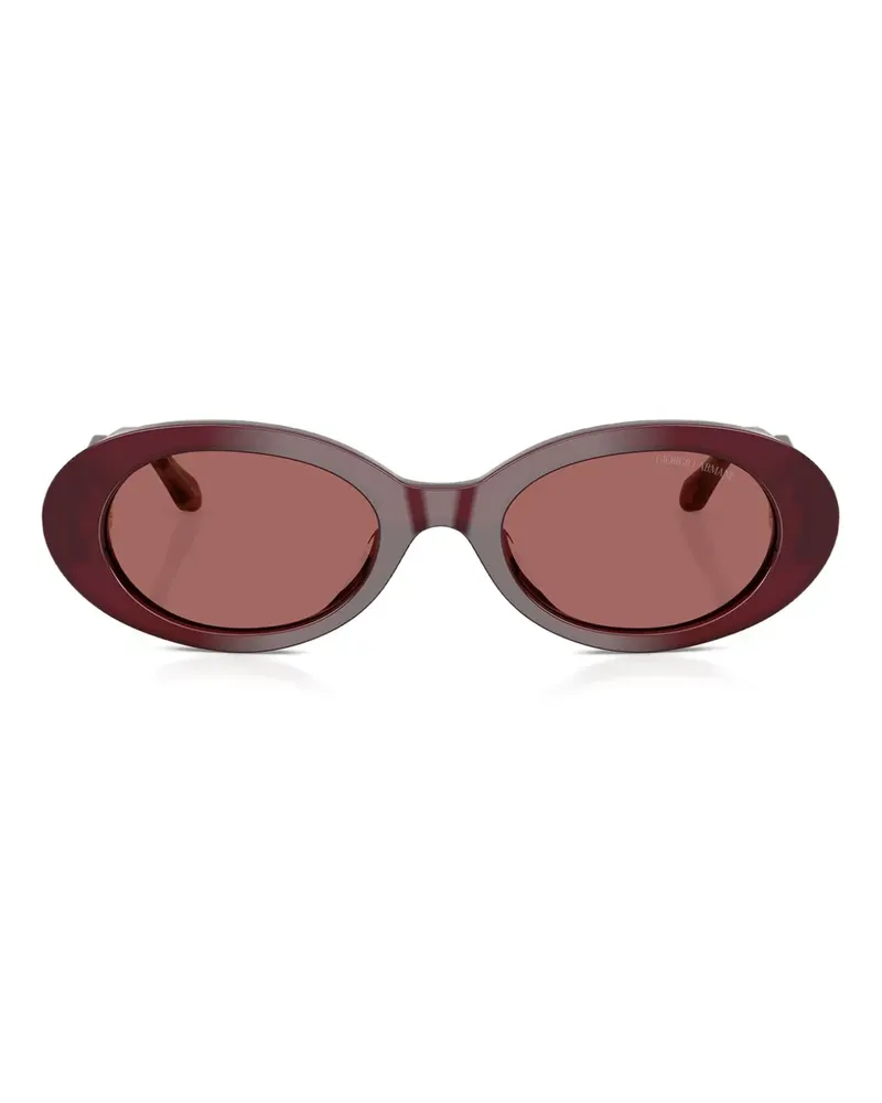 Giorgio Armani Sonnenbrille mit ovalem Gestell - Violett Violett