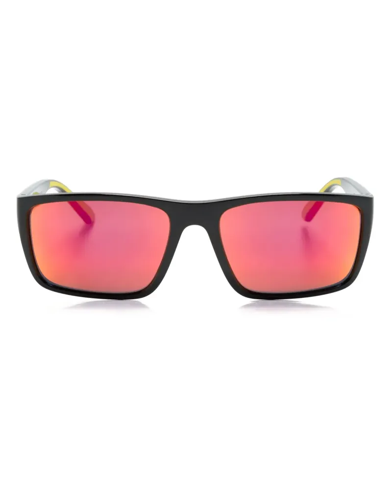 Ferrari Verspiegelte Sonnenbrille - Schwarz Schwarz
