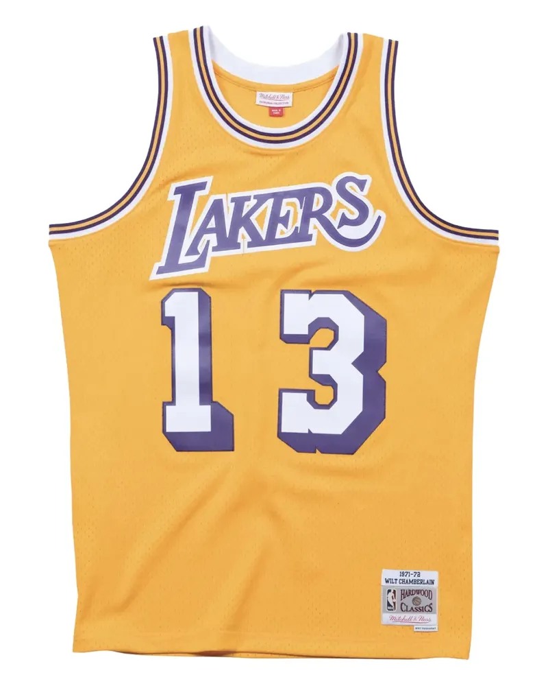 Mitchell & Ness x NBA Lakers 71-72 Wilt Chamberlain Swingman Tanktop - Gelb Gelb