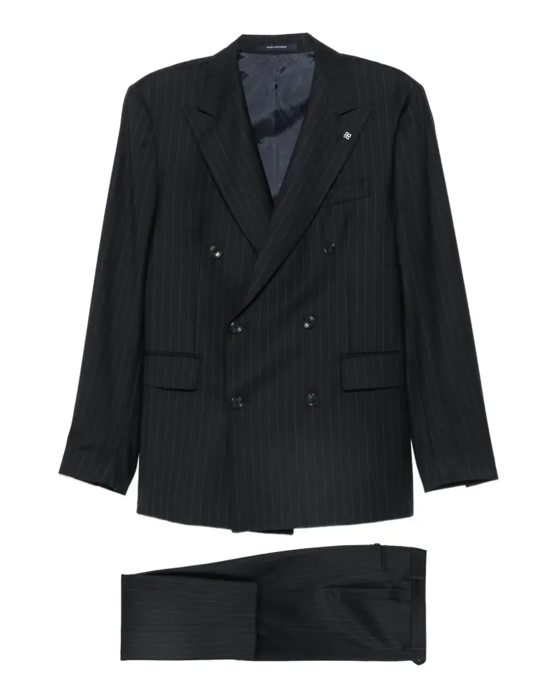 Tagliatore pinstripe double-breasted suit - Blau Blau