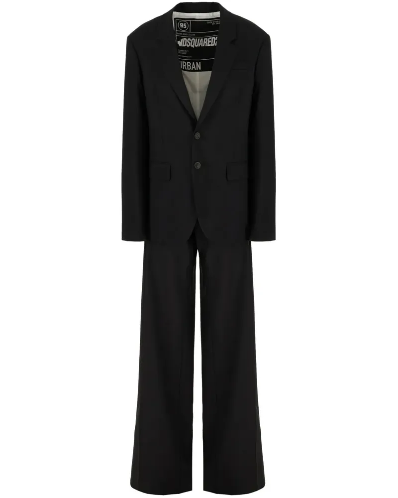 Dsquared2 Einreihiges Sakko - Schwarz Schwarz