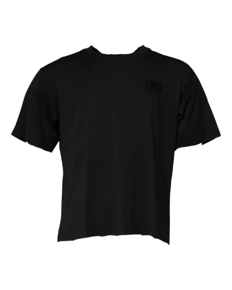Dolce & Gabbana T-Shirt mit Logo-Detail - Schwarz Schwarz