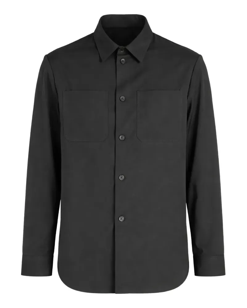 BARENA chest-pocket shirt jacket - Schwarz Schwarz