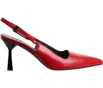 Spitze Ruby Slingback-Pumps - Rot