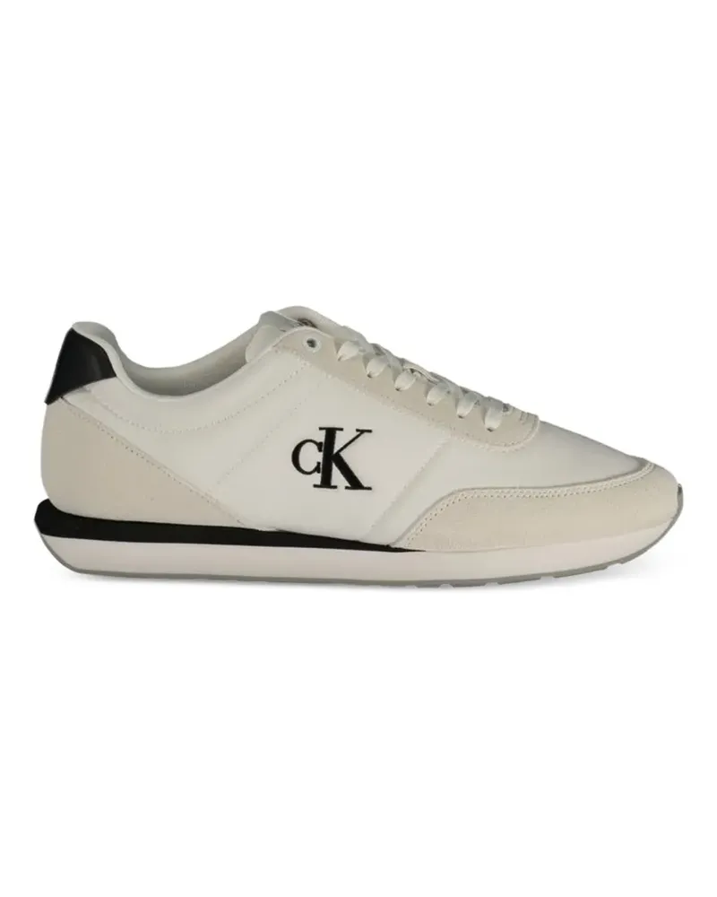 Calvin Klein Sneakers mit Logo-Print - Weiß Weiß